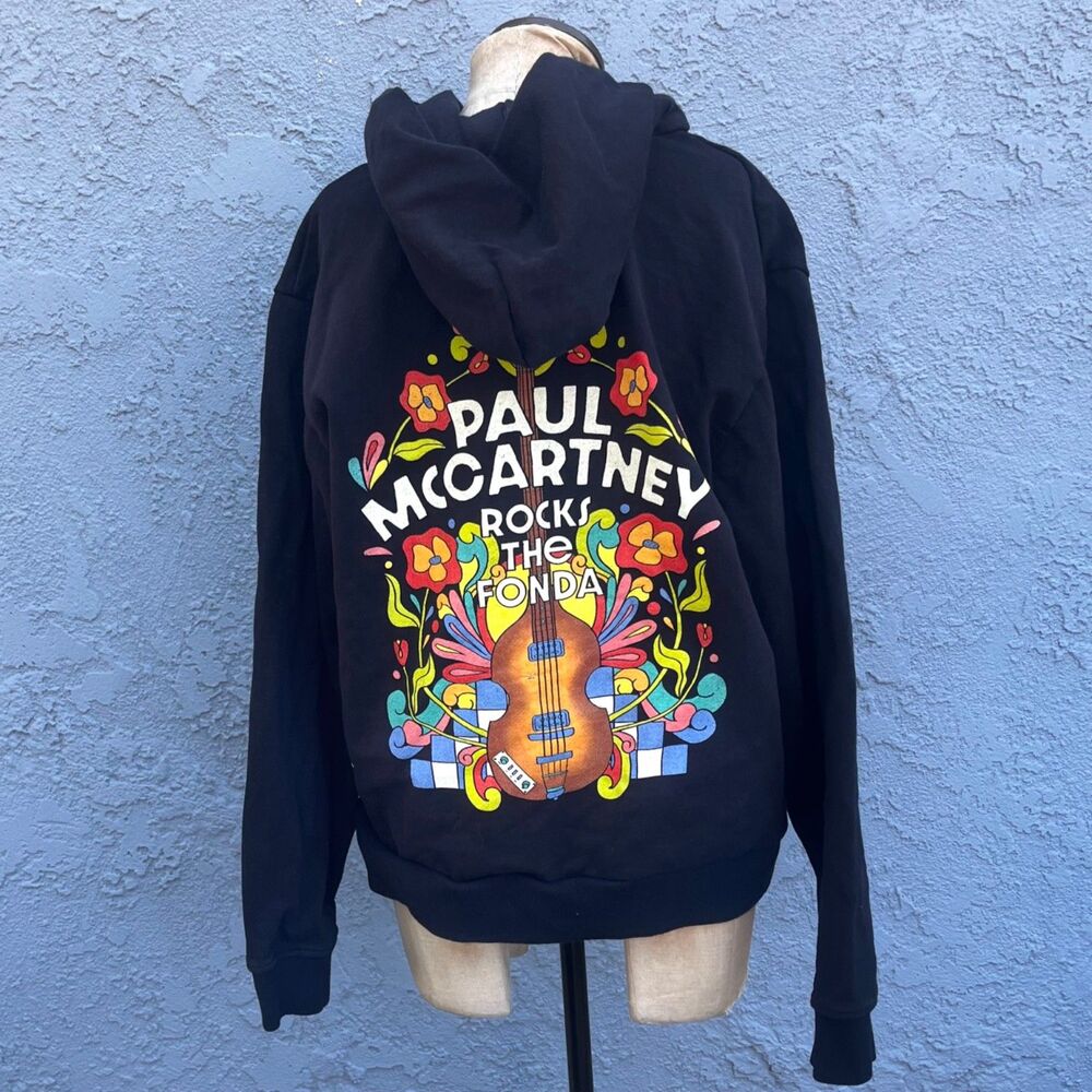 Paul McCartney Sweatshirt Rocks the Fonda 2026 Zip Hoodie Large Authentic
